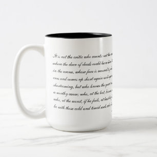 Teddy- RooseveltTasse Zweifarbige Tasse