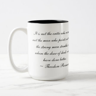Teddy- RooseveltTasse Zweifarbige Tasse
