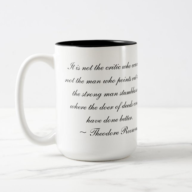 Teddy- RooseveltTasse Zweifarbige Tasse (Links)