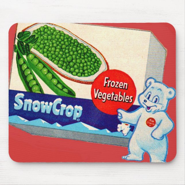 Teddy Snow Crop and Snow Crop Gemüsebox Mousepad (Vorne)