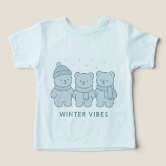 Teddy Team Winter Vibes Kinder T-Shirt