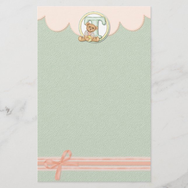 Teddy Tots T Briefpapier (Vorderseite)