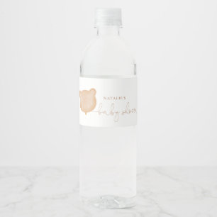Teddy trägt Picnic Water Bottle Labels Wasserflaschenetikett