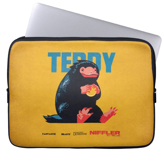 Teddy Vintag Graphic Laptopschutzhülle (Vorderseite)