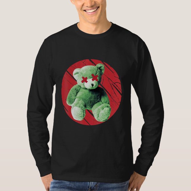 Teddy What Horror Murderous Teddy Bear What T-Shirt (Vorderseite)