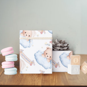 Teddybär 1. Geburtstags-Geschenkpapier Geschenkpapier