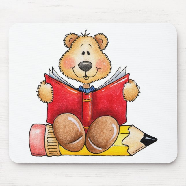 Teddybär-Ablesen Mousepad (Vorne)