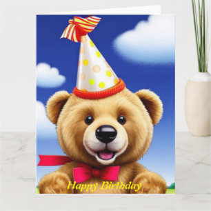 Teddybär  Alles Gute zum Geburtstag  Karte