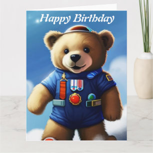 Teddybär  Alles Gute zum Geburtstag  Karte