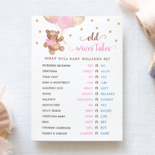 Teddybär-Altes-Weiber-Geschichten-Geschlecht-Enthü Einladung