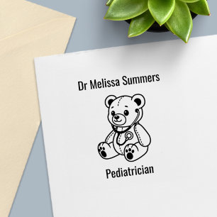 Teddybär-Arzt Kinderarzt Permastempel