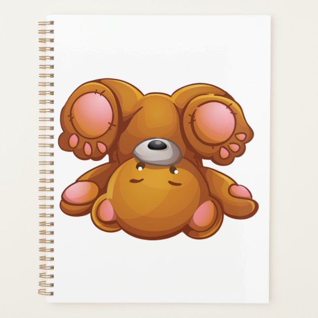 Teddybär auf dem Kopf Planer (Vorderseite)