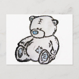 Teddybär aus dem Dachboden Postkarte