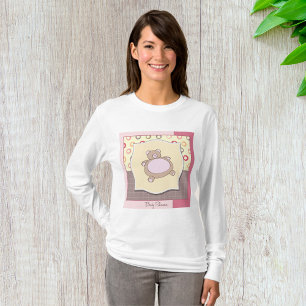 Teddybär-Baby-Party mit Retro-Kreisen T-Shirt