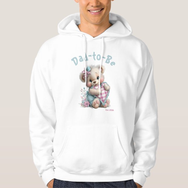 Teddybär-Babyparty für Männer Hoodie (Vorderseite)