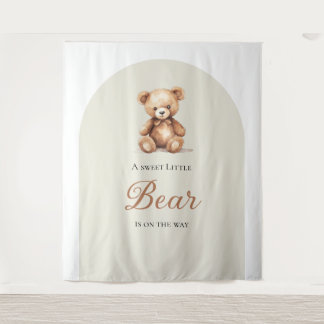 Teddybär-Babyparty-Tapete Wandteppich