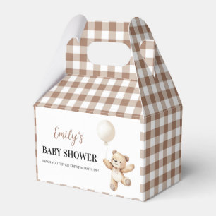 Teddybär-Ballon-Baby-Shower-Dankeschön Geschenkschachtel