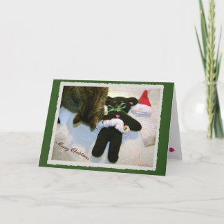 Teddybär Bearette frohe Weihnachten! Feiertagskarte