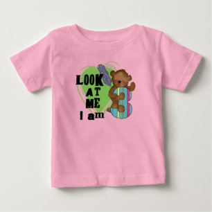 Teddybär bin ich 3 Geburtstags-T-Shirts und Baby T-shirt