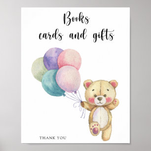 Teddybär - Bücher Karten und Geschenke Poster