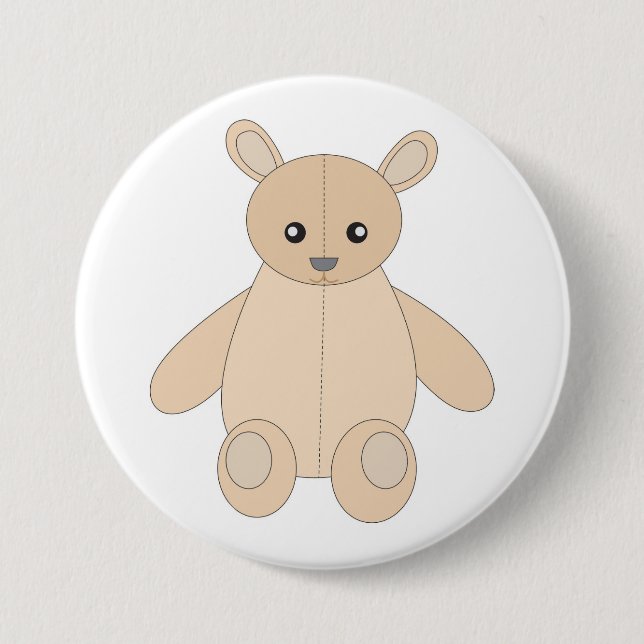 Teddybär Button (Vorderseite)