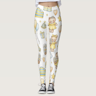 Teddybär-Daisy-Gartenmuster (14) Leggings