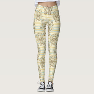 Teddybär-Daisy-Gartenmuster (1) Leggings