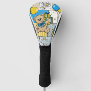 Teddybär-Daisy-Gartenmuster (4) Golf Headcover