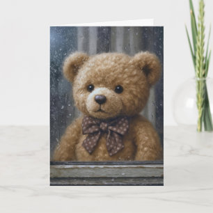 Teddybär, der an Dich denkt Karte