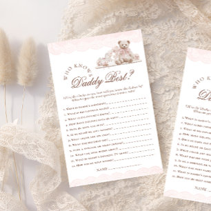 Teddybär, der Papa am besten kennt - Baby Shower S
