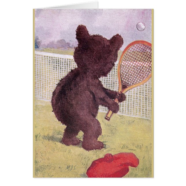 Teddybär, der Tennis spielt (Vorne)