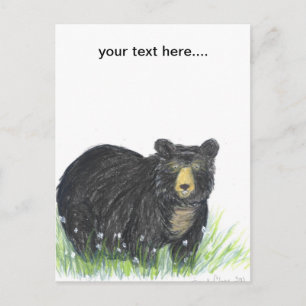 Teddybär des schwarzen Bären Postkarte