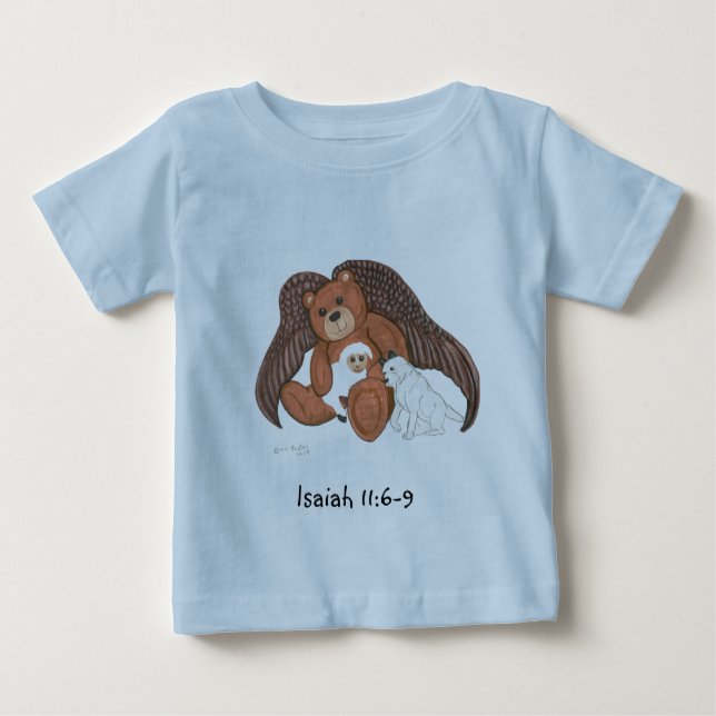 Teddybär-Engel Baby T-shirt (Vorderseite)