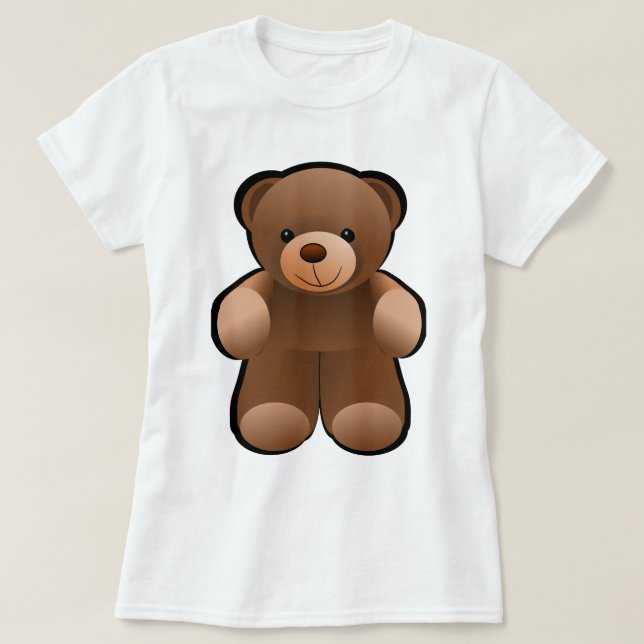 Teddybär-Entwurf T-Shirt (Design vorne)