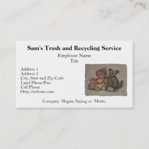 Teddybär-Familie Visitenkarte