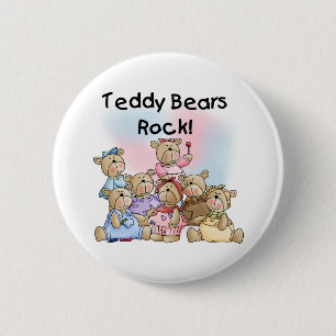 Teddybär-Felsen Button