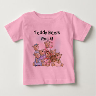 Teddybär-Felsen-T-Shirts und Geschenke Baby T-shirt