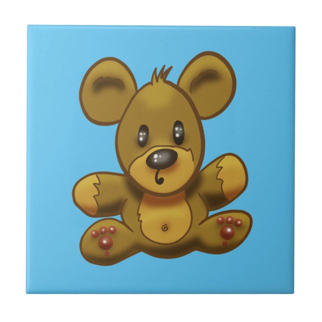 Teddybär Fliese (Vorderseite)