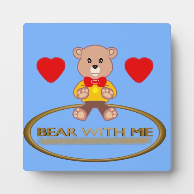 Teddybär  fotoplatte (Vorderseite)