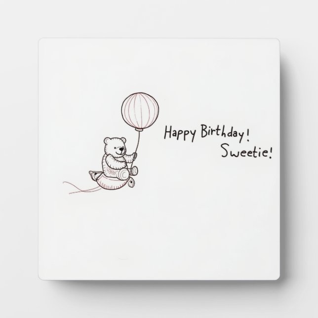 Teddybär Fotoplatte (Vorderseite)