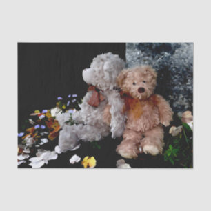 Teddybär-Freunde Seidenpapier
