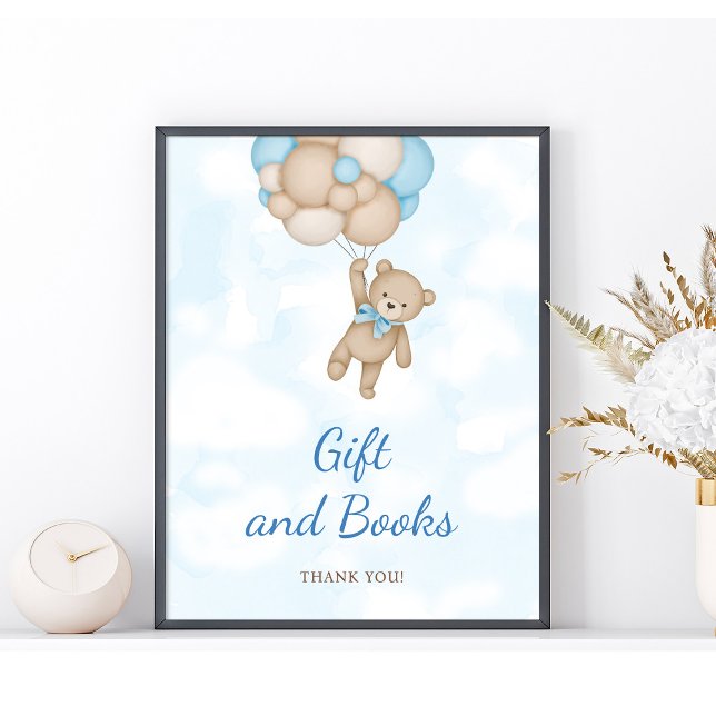 Teddybär-Geschenk- und Bücherposter Poster (Von Creator hochgeladen)