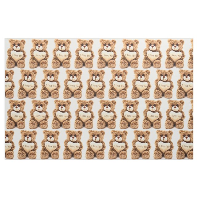 Teddybär-Gewebe Stoff (Fat Quarter (45,7 x 55,9 cm))