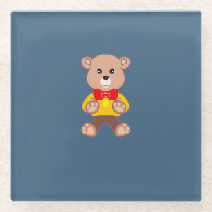 Teddybär glasuntersetzer