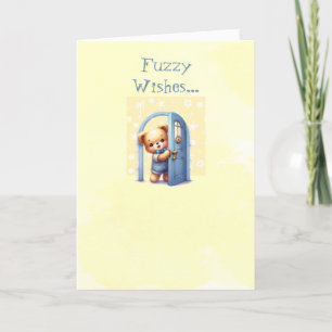 Teddybär Glückwunschkarte zum Geburtstag Dankeskarte