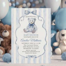 Teddybär-Junge-Baby-Party