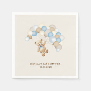 Teddybär-Junge-Baby-Party Serviette