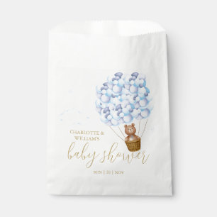 Teddybär Kaum warten Blaubärchen Babyparty Geschenktütchen