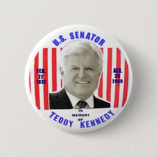 Teddybär-Kennedy-Denkmal-Knopf Button (Vorderseite)