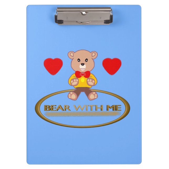 Teddybär  klemmbrett (Vorderseite)